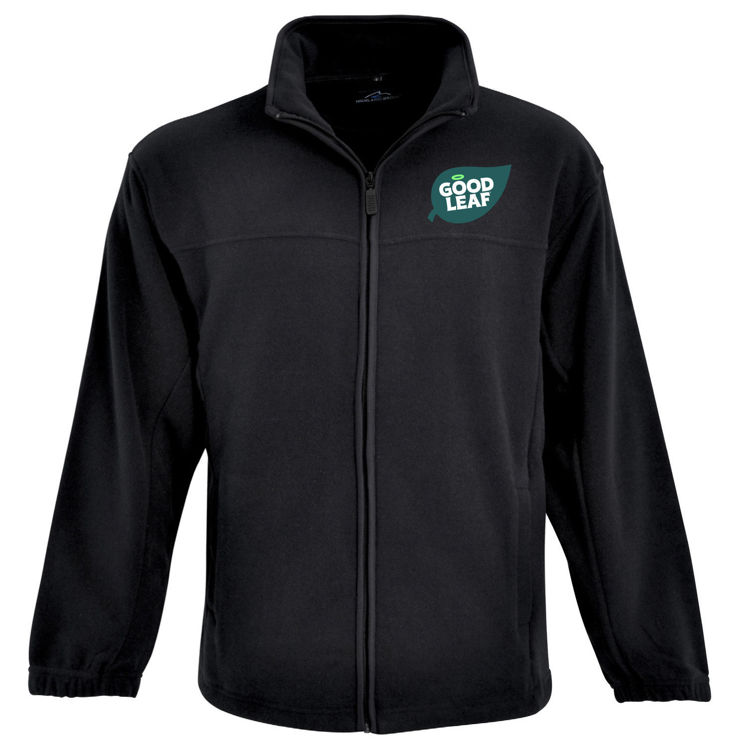 Picture of Fleece Zip Up Black - English